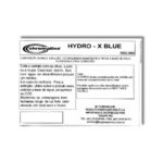rótulo da emulsão Chromaline Hydro-X Blue