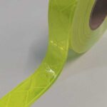 1 rolo de faixa refletiva para colete, faixa refletiva amarela