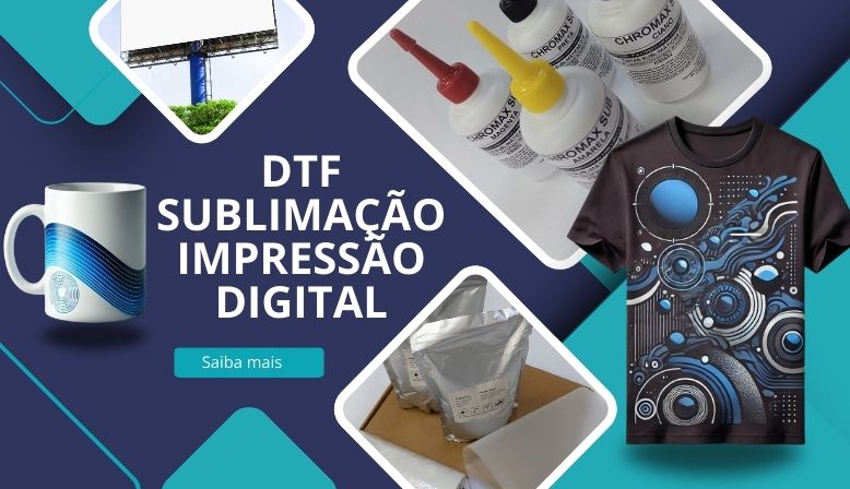 banner com imagens dos produtos de sublimação e impressão digital