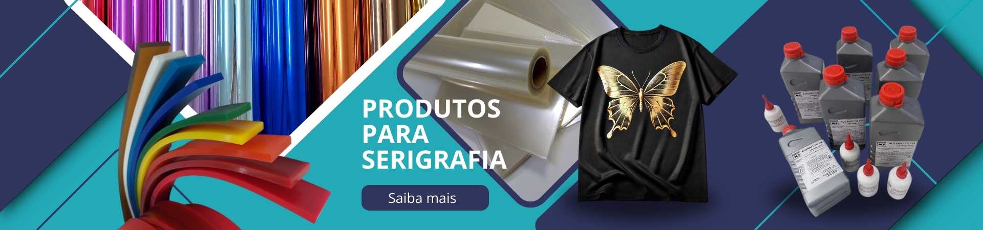 imagem destacando pequenas fotos dos produtos de serigrafia do site