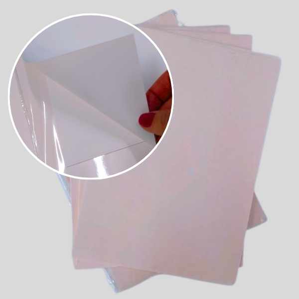 recorte de imagem mostrando o papel para sublimação fast dry vistos de perto