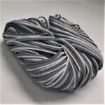 Detalhes do cordão vivo refletivo prata