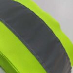 imagem detalhe do rolo de faixa refletiva para roupa amarelo