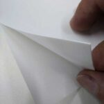 imagem detalhe do filme de impressão relevo borracha 3D