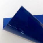 filme de recorte 3D alto relevo cor azul royal