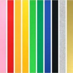 detalhe das cores do filme de recorte PVC