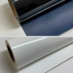 rolo de filme de recorte puff preto e rolo de filme de recorte puff branco