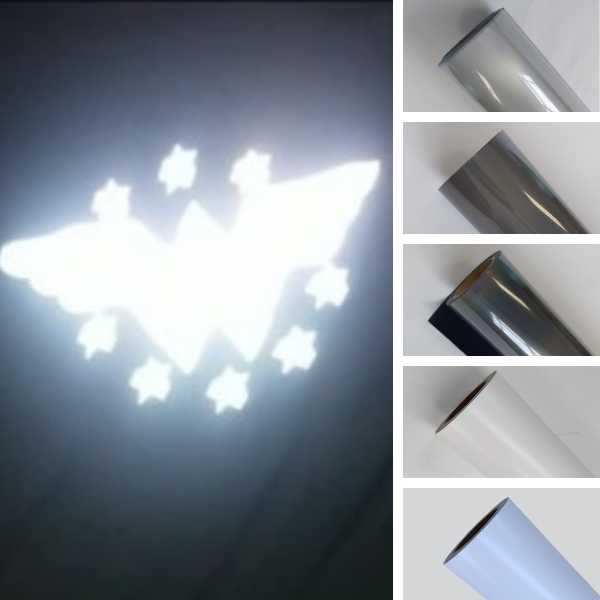 filme de recorte refletivo aplicado e rolos dos filmes de recorte