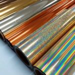 rolos de foil dourado