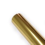 rolo da fita hot stamping para percalux e couro na cor dourada