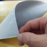 Detalhe da lona impressão digital frontlight