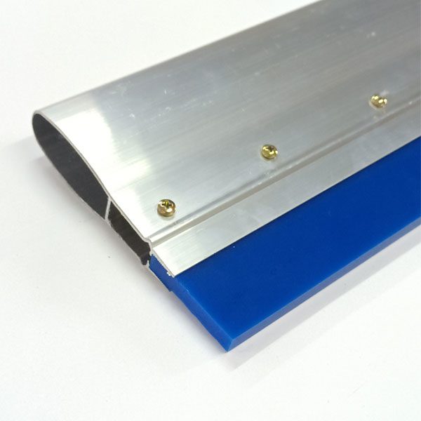 Rodo de alumínio com tira de poliuretano perfil reto