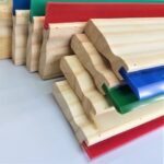 vários modelos de rodo serigrafia com tira de PU