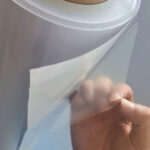 detalhe do rolo de vinil para laminação a frio