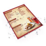 Vinil para laminação a frio aplicado para plastificação de cardápio